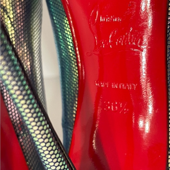 Christian Louboutin Tissu Scarabe So Kate 120 Pumps Size 361/2 - Picture 10 of 14
